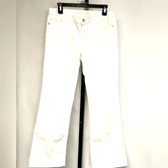Michael Kors Jeans White Ankle Length Boot Cut Size 8 - Picture 2 of 10